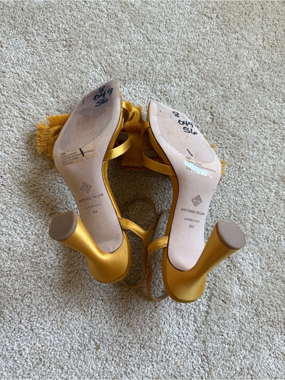 Antonio Melani Zora Satin Frayed Bow Dress Sandal - Picture 6 of 7
